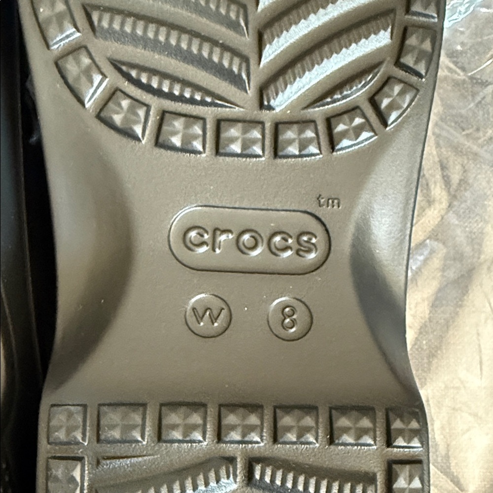 CROCS Black Sole Comfort Slides - Picture 3 of 4